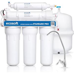 Ecosoft Standard PRO - Filtro ad osmosi inversa, senza pompa, soluzione compatta per la depurazione dell'acqua