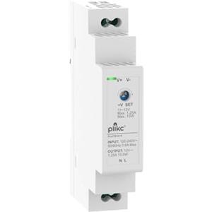 Plikc - Alimentatore switching modulare tensione regolabile (12Vdc - 1,25A - 15W)