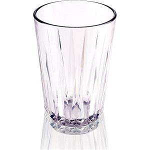 APS 10503 - Bicchiere in plastica Tritan di alta qualità con 0,2 litri, senza BPA, impilabile, infrangibile, riutilizzabile e lavabile in lavastoviglie, 200 ml, trasparente