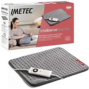 Imetec Intellisense Essential, Termoforo Multiuso, Cuscino Termico, 40x35 cm, Tessuto Anallergico, 5 temperature, Electro Block di sicurezza, Lavabile in lavatrice