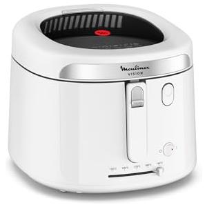 Moulinex Vision, Friggitrice ad Olio 1,2 kg, con Ampia Finestra, Design Moderno, Capacità Familiare, Facile da Pulire e da Riporre, AF2521E0