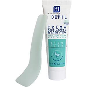 HP HEALTH PRODUCTS EASY DEPIL Easy Depil CREMA DEPILATORIA VISO per Baffetti, Guance, Mento, Sopracciglia. Rapida, Indolore, semplice da usare e sicura. Con Proteine Vegetali Addolcenti. Profumazione gradevole - 50 ml