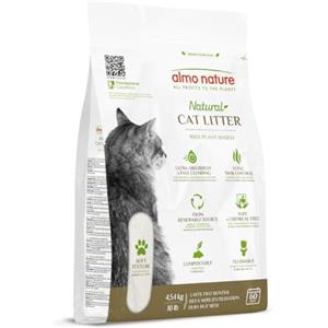Almo Nature Soft Texture | Lettiera A Trama Finissima Per Gatti, 100% Vegetale, Certificata Biodegradabile e Compostabile | Agglomerante | Copre gli Odori | Compatibile con Robot - 4.54Kg