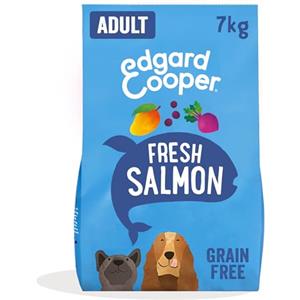 Edgard Cooper Edgard & Cooper Crocchette Cani Adulti Cibo Secco Senza Cereali Mangime Naturale 7kg Salmone Fresco, Alimentazione Completa, Sana ed Equilibrata per Cani di Ogni Taglia