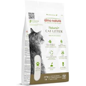 Almo Nature Soft Texture | Lettiera A Trama Finissima Per Gatti, 100% Vegetale, Certificata Biodegradabile e Compostabile | Agglomerante | Copre gli Odori | Compatibile con Robot - 2.27Kg