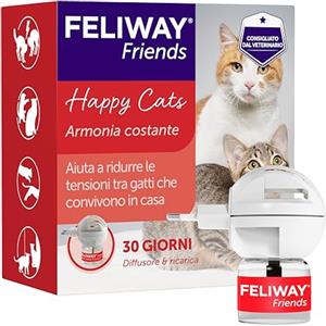 FELIWAY Friends Starter Kit Diffusore di Feromoni Calmanti per Gatti, 48 ml - Aiuta a creare armonia e risolvere conflitti in case con più gatti, Raccomandato dai Veterinari, Clinicamente Testato.