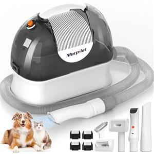 Morpilot Tosatrice per cani con aspirapolvere, super aspirazione con 12000 Pa aspira il 99,99% dei peli di animali domestici