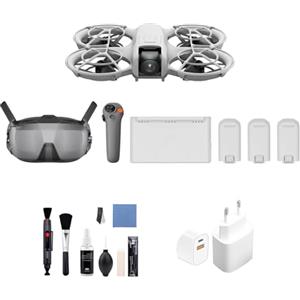 DJI Neo Combo Motion Fly More, mini drone con fotocamera UHD 4K, 135g drone che vola da solo e ti segue, decollo dalla mano, con RC Motion 3 e 3 batterie (Charger + Clean Kit)