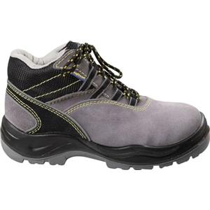 Goodyear Scarpe Antinfortunistiche Alte con Metallo S1P in Pelle Scamosciata Colore Nero e Grigio Taglia 39