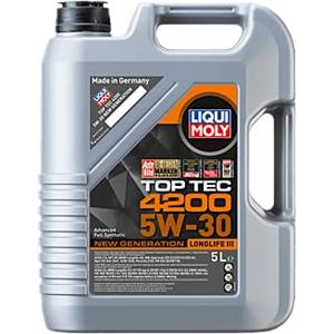 Liqui Moly | Top Tec 4200 5W-30 New Generation | 5 L | Oli Motore | Tecnologia Sintetica | sku: 8973