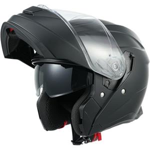 MY Casco Moto Modulare 935, Caschi Integrali Moto Omologato ECE 22.06 con Doppia Visiera per Uomo Donna (Nero Opaco, S)