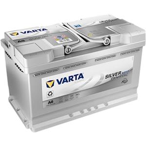 Varta ARTA Silver Dynamic AGM Batteria A6 - Batteria Start-Stop e xEV per Auto 12V 80Ah 800A - Batteria di avviamento per auto con elevate esigenze energetiche