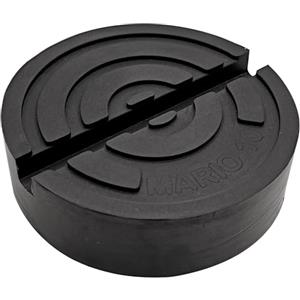 Mario10 Pad Universale rotondo per martinetto idraulico per carrelli idraulici, protezione per binari in gomma, protezione per saldature da pizzico 105 x 30 mm. (1 confezione), cuscinetto in gomma