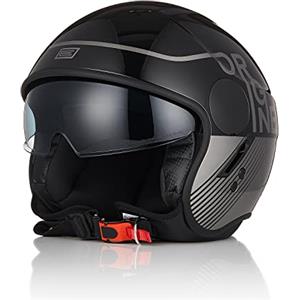 ORIGINE Casco Moto Jet Casco Scooter con Visiera Omologato ECE 22-06