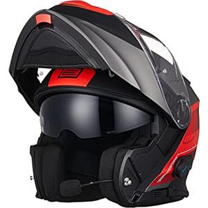 ORIGINE Casco Moto Modulare Bluetooth Omologato ECE Voice Dial Casco Moto Chiamata Vivavoce 22-06