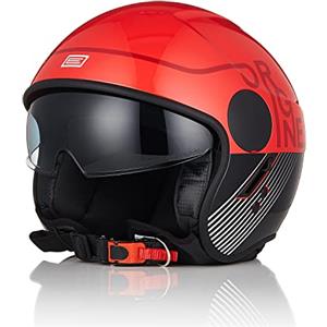 ORIGINE Casco Moto Jet Casco Scooter con Visiera Omologato ECE 22-06