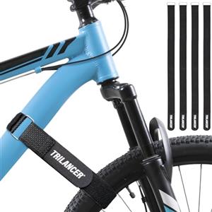 Trilancer Cinghie di Fissaggio per Portabici - Set da 4 Fascette Portabici Regolabili con Chiusura a Strappo - Cinghie Ferma Bici per Trasporto in Auto o Montaggio a Parete (75 x 3,8 cm(4 Pezzi))