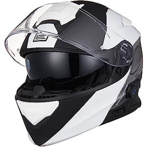 ORIGINE Casco Moto Modulare Bluetooth Omologato ECE Voice Dial Casco Moto Chiamata Vivavoce 22-06