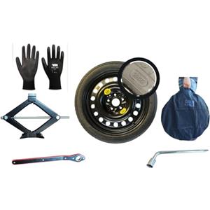 D'ANGELO 1988 KIT RUOTINO DI SCORTA 16" COMPATIBILE CON FIAT TIPO, 500L, DOBLO, DOBLO CARGO, OPEL COMBO CON CRIC, CHIAVE E SACCA 125/85R16