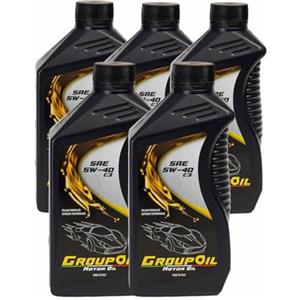 GROUPOIL Lubrificanti GROUPOIL SAE 5W-40 C3 5x1L - Olio motore totalmente sintetico