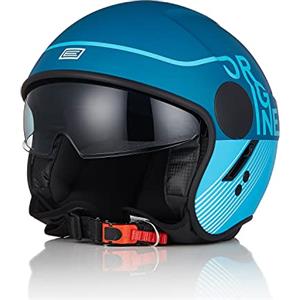 ORIGINE Casco Moto Jet Casco Scooter con Visiera Omologato ECE 22-06