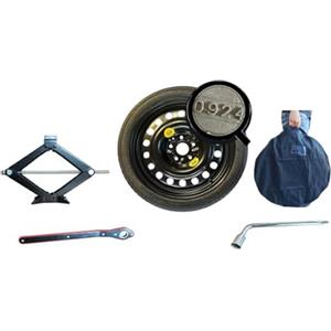 D'ANGELO 1988 KIT RUOTINO DI SCORTA 16" 145/90R16 COMPATIBILE CON NISSAN QASHQAI, PER DACIA DUSTER, PER RENAULT CAPTUR da 2020 5 fori CON CRIC, CHIAVE E SACCA