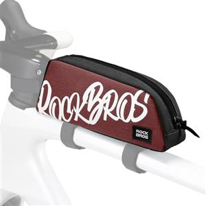 ROCKBROS Borsa Telaio Bici, 8L Borsa Tubo Anteriore per MTB, Bici da Corsa, Ciclismo, Facile Installazione, Bordi Sottili, Nero/Blu/Rosso