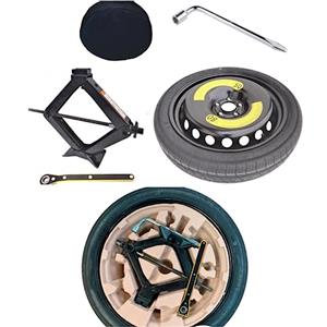 D'ANGELO 1988 KIT RUOTINO DI SCORTA 17" COMPATIBILE CON FIAT 500X, PER JEEP RENEGADE CON CRIC CHIAVE, SACCA E ORGANIZER