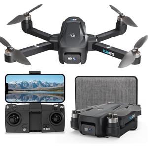 Toladrone Drone con Fotocamera 4K Droni GPS per Adulti Ritorno Automatico Trasmissione in Tempo Reale WiFi 5G Seguimi Motore Senza Spazzole, Quadricottero Pieghevole per Principianti, TL16GPS
