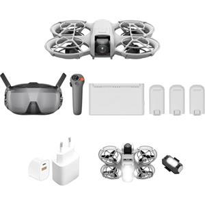 DJI Neo Combo Motion Fly More, mini drone con fotocamera UHD 4K, 135g drone che vola da solo e ti segue, decollo dalla mano, con RC Motion 3 e 3 batterie (Light + Charger)