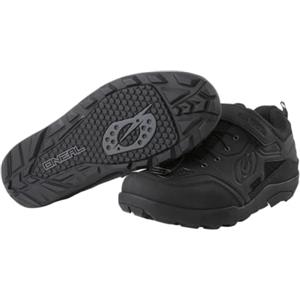 O'NEAL | Scarpe da Mountain Bike | MTB | Vegan | Alta aderenza, Sistema di Allacciatura Rapida per Una vestibilità Perfetta, Ventilazione in Rete | Traverse Flat Shoe | Adulto | Nero | Taglia 36