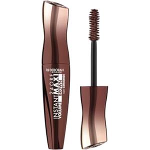 Deborah Milano - Mascara 24 Ore Instant Maxi Volume con Ceramidi, Effetto Volumizzante, Allungante e Incurvante a Lunga Durata, Dona Ciglia Folte e Rigenerate, Marrone, 12 ml