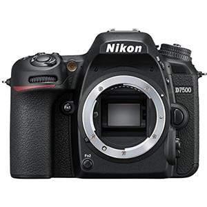 Nikon D7500 Body Fotocamera Reflex Digitale, 20,9 Megapixel, Wi-Fi, Bluetooth, SD 8GB 300x Lexar, Nero [Nital Card: 4 Anni]