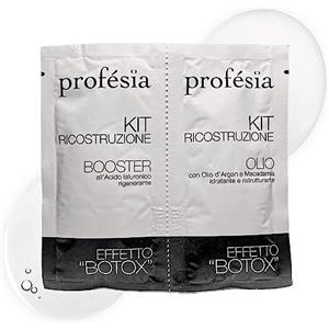 PROFESIA Kit Ricostruzione Capelli 2 Bustine x 12 ml Trattamento Capelli Danneggiati, Decolorati, Indeboliti Capelli Idratante, Trattamento Ristrutturante Capelli (1 pz)