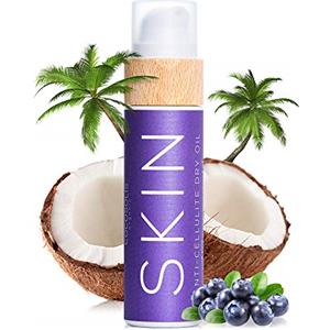 COCOSOLIS SKIN Olio Secco Anticellulite Biologico - Olio Corpo con Burro di Caffè e Vitamina E - Rassoda e Tonifica la Pelle, Combatte la Cellulite (110 ml)