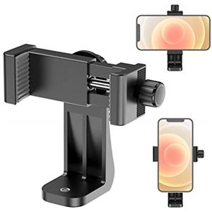 Lammcou treppiede supporto per telefono cellulare, Phone Clamp Mount per treppiede selfie stick monopiede, verticale e orizzontale supporto per telefono cellulare Tripod smartphone clip mount
