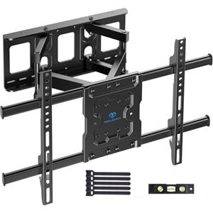 PERLESMITH Supporto TV Parete da 37-85 Pollici, Staffa TVs Girevole Inclinabile ed Estendibile, Braccio TV Ultra Resistente 60kg, Staffa Televisore 55 65 Pollici VESA 200x100-600x400mm PSPILFK1