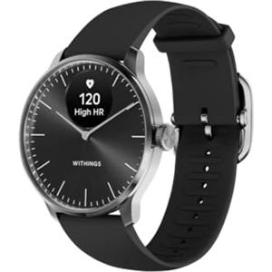 Withings ScanWatch Light - Smartwatch ibrido, monitoraggio cardiaco 24/7, monitoraggio attività, monitoraggio ciclo e sonno, GPS connesso, durata batteria 30 giorni, compatibile Android e Apple