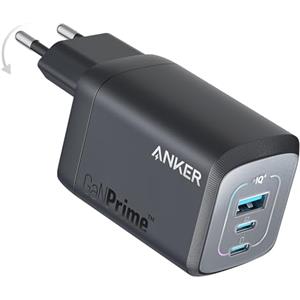 Anker Caricatore USB C 100W GaNPrime da parete, caricab. compatto e pieghevole veloce 3 porte per MacBook Pro/Air, iPad Pro, iPhone 16/15/15/Pro, Galaxy S23/S22, Note20, Pixel, Apple Watch e altro