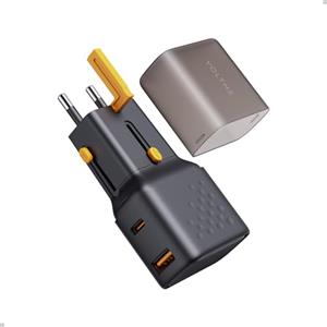 VOLTME Adattatore da Viaggio 35W Spina USB-C Universale, VITO 35W Presa Adattatore Universale da Viaggio, Presa Ricarica rapida QC3.0 & PD tipo C per Viaggi Caricatore Universale da Viaggio