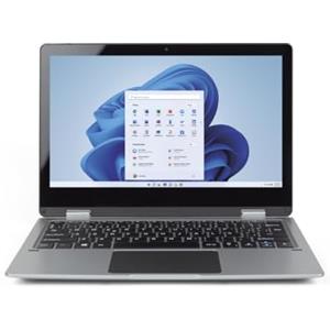 Prixton - Laptop Flex Pro Convertibile 2 in 1 - Touch Screen 11,6" - Windows 11 Home Intel Gemini Lake N4020 - Memoria 4GB/128GB - Tastiera QWERTY