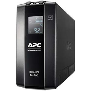 APC by Schneider Electric Back UPS PRO BR900MI Gruppo di Continuità UPS, 900VA, 6 Uscite IEC, Interfaccia LCD, Protezione Linea Dati da 1 GB