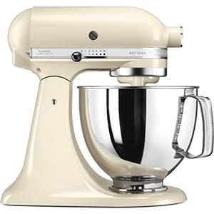 Kitchenaid Planetaria - Artisan - Robot da Cucina con testa inclinabile e 3 accessori - 4.8 L - Impastatrice - Color Crema