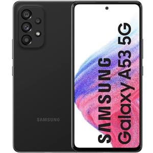 Samsung Galaxy A53 5G Smartphone Android, Display Infinity-O FHD+ Super AMOLED 6.5"¹, 6GB RAM e 128GB di memoria interna espandibile², Batteria 5.000 mAh, Awesome Black [Versione Italiana]