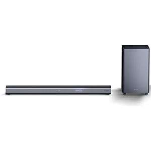 Sharp HT-SBW460, 3.1 Dolby Atmos Soundbar con subwoofer wireless, Bluetooth, esperienza 4K, HDMI ARC/CEC e 560 W di potenza totale, Nero