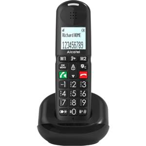 ALCATEL XL685 - Telefono fisso cordless DECT Senior Formato XL - Display grafico ad alta leggibilità - Tasti grandi - Boost Audio - Vivavoce - Blocco chiamate - Nero