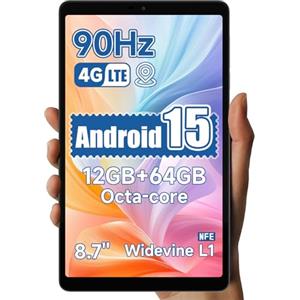 ALLDOCUBE iPlay 60 mini Android 15 tablet 8,7 pollici, alta frequenza di aggiornamento 90Hz, 12GB+64GB+512GB esteso, WidevineL1 Netflix, Octa-core T606, doppi altoparlanti, audio 3,5 mm, GPS, 4G LTE