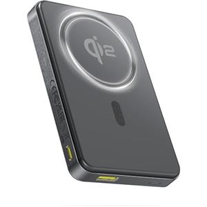 Baseus Magsafe Power Bank, Qi2 Magsafe Powerbank 10000mAh, 15W Batteria Esterna Wireless Magnetica, Mini Power Bank USB-C PD 22.5W Carica Veloce, Batteria Esterna per iPhone 17/16/15/14/13/12, Nero