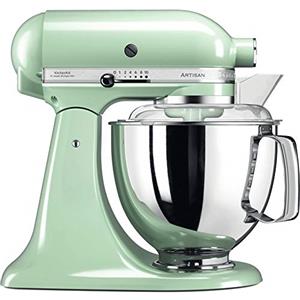 Kitchenaid Planetaria - Artisan - Robot da Cucina con testa inclinabile e 7 accessori - 4.8 L - Impastatrice - Color Pistacchio