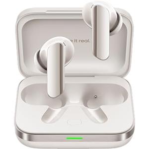 realme Buds Air 7 Pro Cuffie wireless, Cancellazione del rumore in tempo reale fino a 53 dB, Traduzione istantanea AI, Design in alluminio aeronautico, bianco